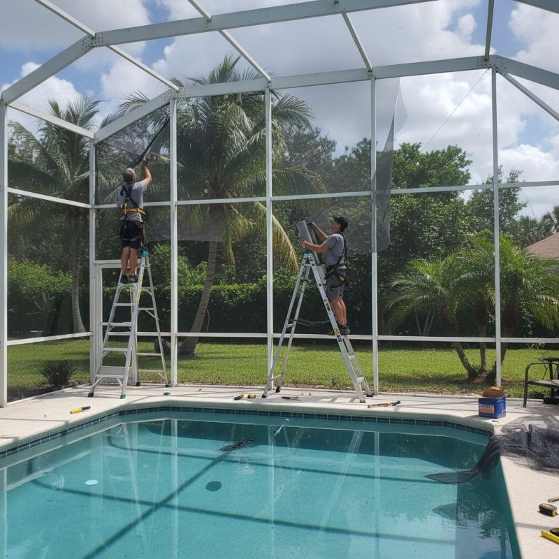 Mesh Pool Barrier Installation detail